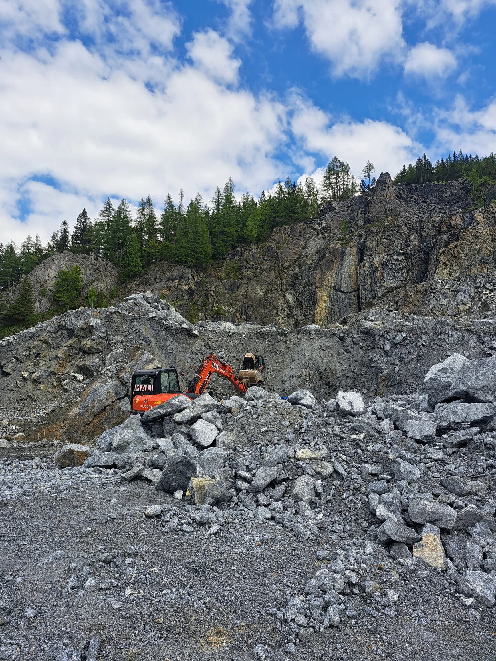 Our Pinolite mine in Austria